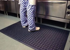 The Benefits Of Rubber Mats In Commercial Kitchens Manufacturing Today   Krossmat Kitchen Rubber Mat 2 Large Small 300x213 