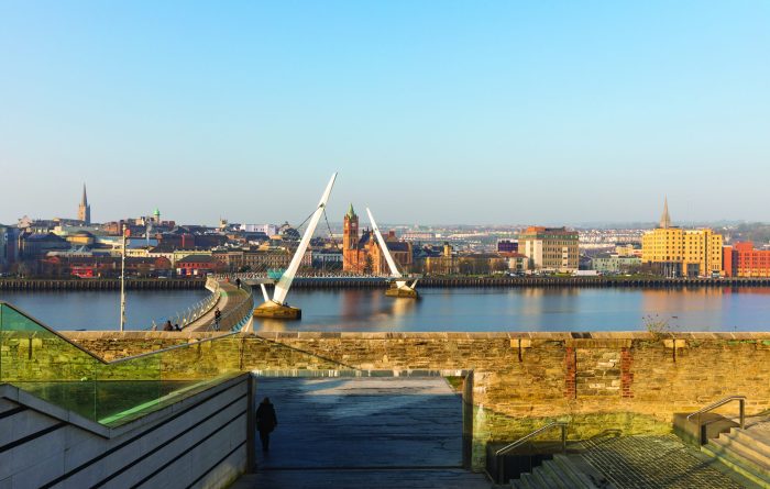 A landscape view of Derry Northern Ireland