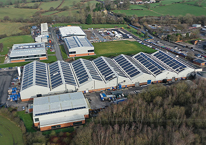 Fort Vale Engineering facilites taken from the air