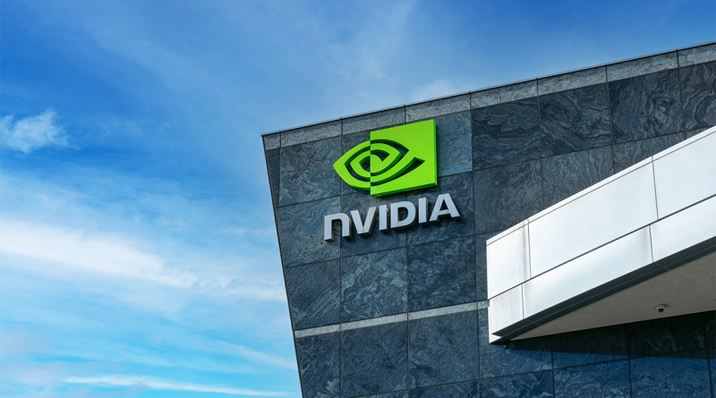 Image of the NVIDIA sign on their building