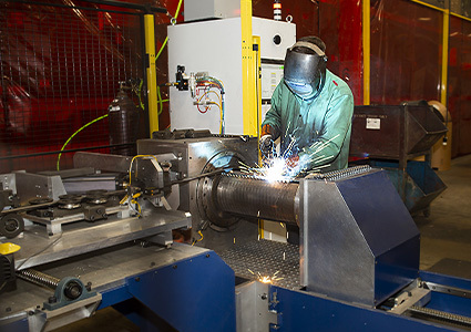 Automated Coil Roller Welding