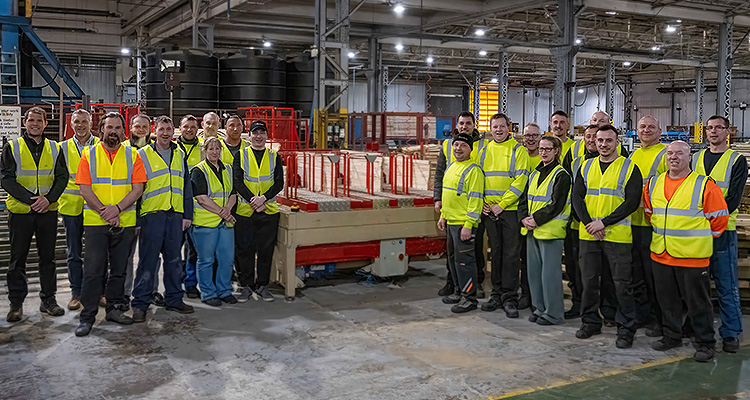 Forest Garden Group staff inside factory