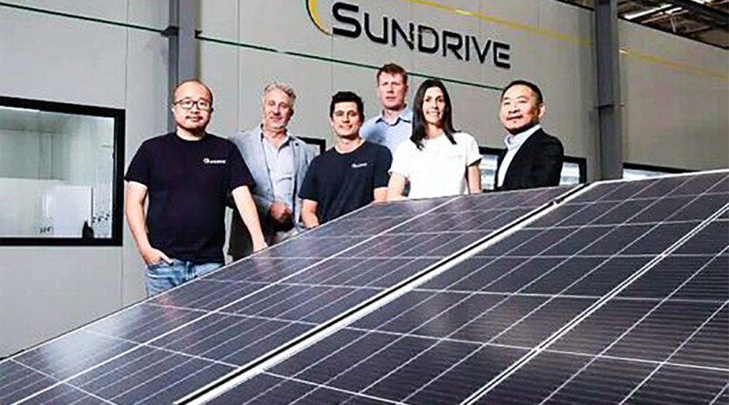 SunDrive solar manufacturing team