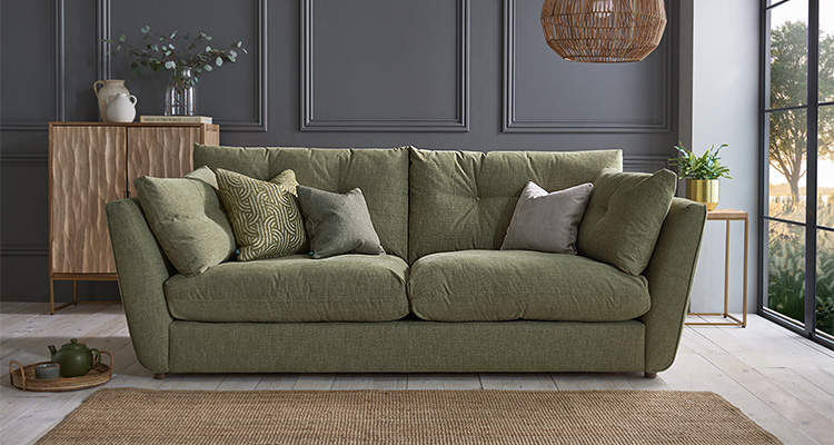 Green sofa