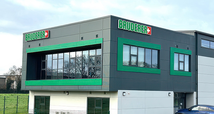 Bruderer's new 48,000-sq.-ft. factory and showroom in Telford, UK