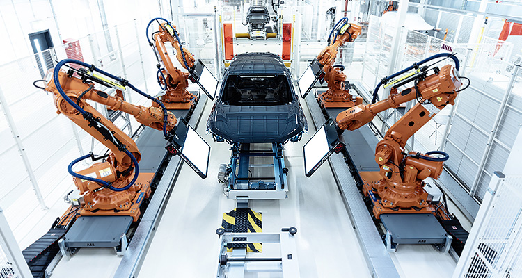 Production Audi Q6 e-tron at the Ingolstadt site