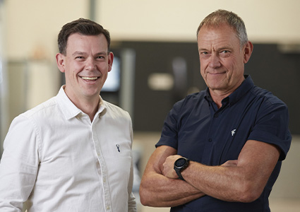 Managing Director, Jamie Smith with his father Kelvin Smith who founded the business in 1985