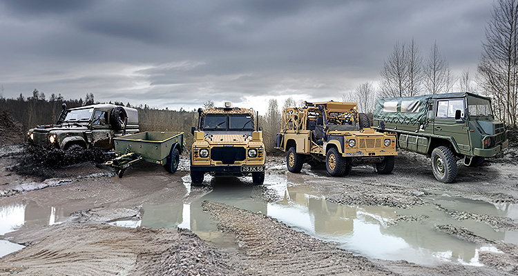 Collage of the vehicles and equipment covered in the CCVSSP contract