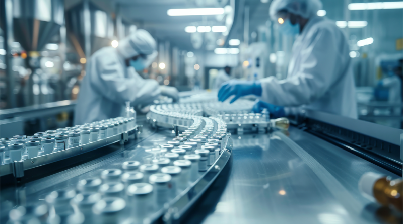 Pharmaceutical laboratory producing different medicines to support import tariffs article