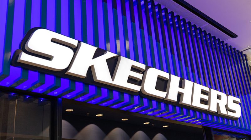 Skechers logo on building to support acquisition article