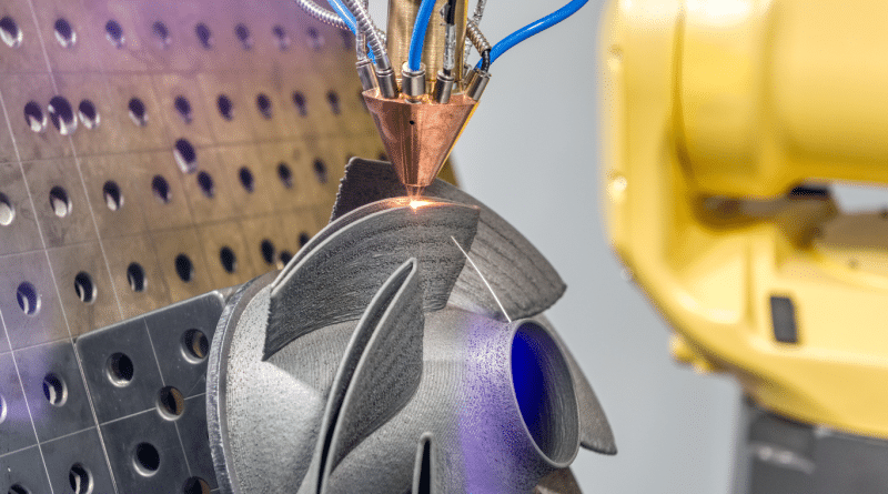 Laser-based additive manufacturing of a metal part by a top 3D printing company