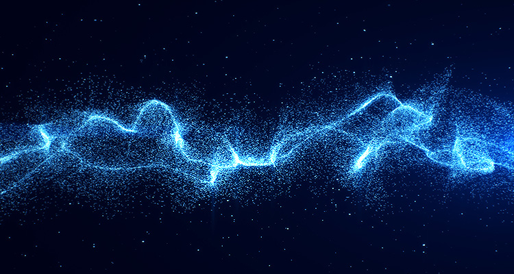 abstract representation of energy or data flow