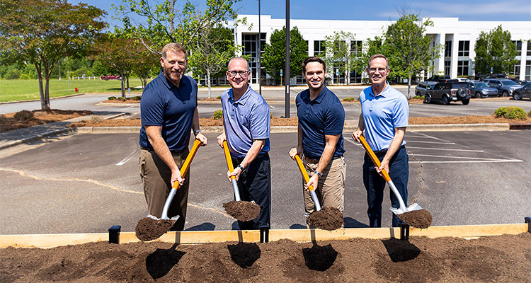 groundbreaking ceremony for Custom Flavors' new East Coast processing facility in Concord, North Carolina