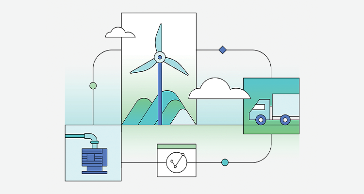 AI technology paired with condition-based maintenance can keep factory assets operating at peak performance. By Scott Campbell concept of energy management, illustrating the interconnectedness of various elements within an energy system.