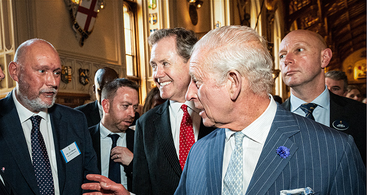 Explore Gill Group’s customer-centric approach to research and development Alan Brooke, Chief Executive Officer meeting King Charles III