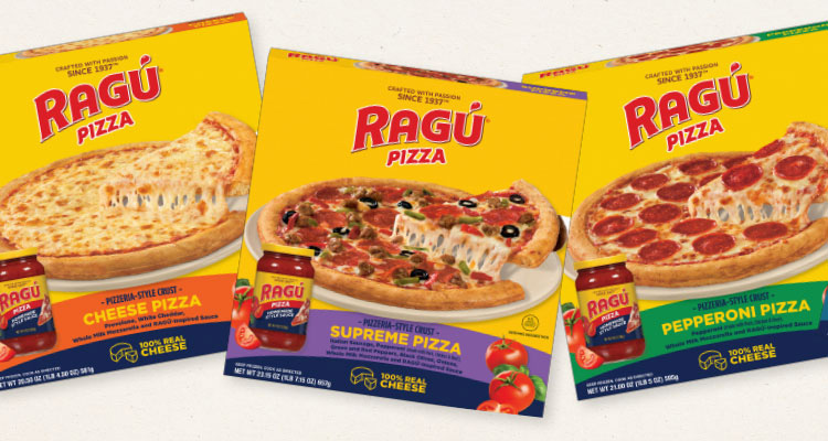 Ragu frozen pizzas, a new product line launched in partnership with Palermo Villa, Inc.