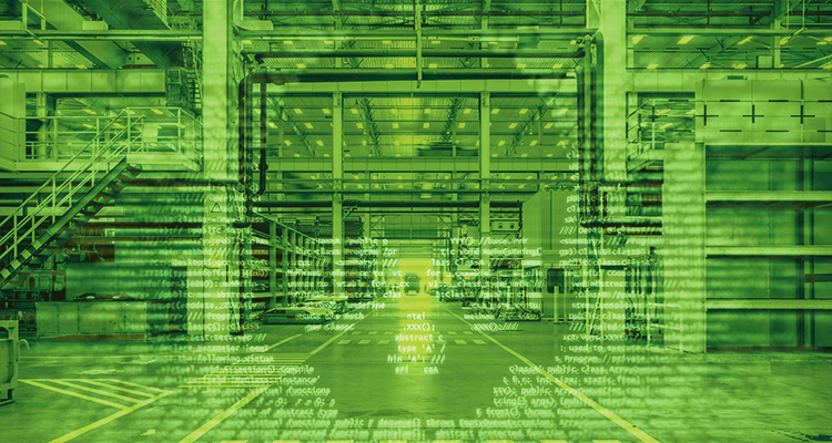 How manufacturing cyber risks threaten critical infrastructure. By Javvad Malik a digital illustration representing the concept of cyber security or a digitized industrial environment