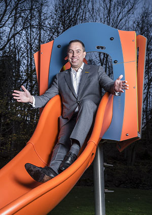 Barry Leahey MBE, President of Playdale