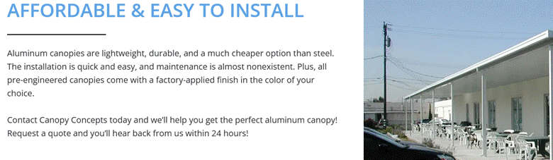 Canopy Concepts affordable and easy infographic