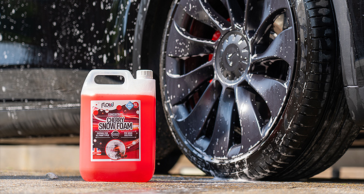 From imported homewares to in-house chemicals, Bonningtons is driving profitable growth a bottle of cherry snow foam next to a car wheel