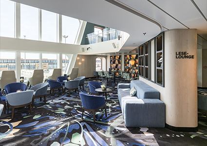 The Lese-Lounge on the cruise ship Mein Schiff Relax