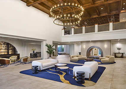 the lobby of the JW Marriott Las Vegas Resort & Spa