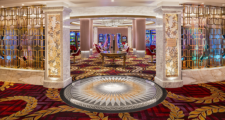 the casino floor of Caesars Palace in Las Vegas, Nevada