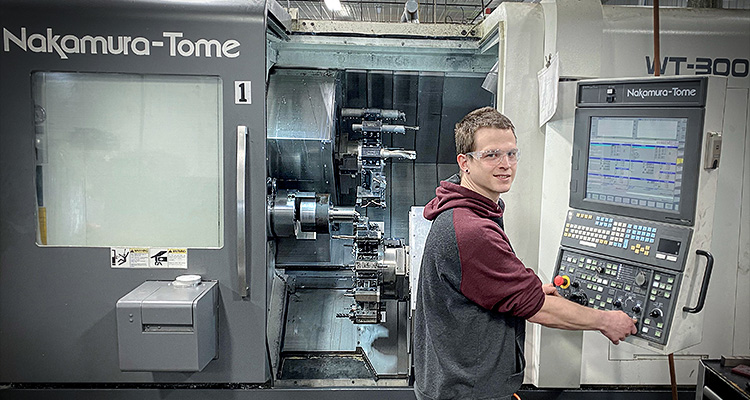 a Nakamura-Tome WT-300 CNC multitasking machine tool
