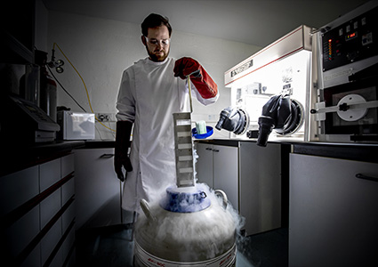 a scientist working in a laboratory