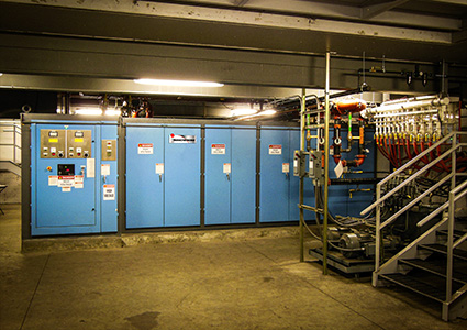 an Inductotherm VIP® (Variable Induction Power) power supply unit