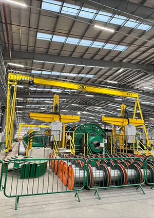 an overhead gantry crane system