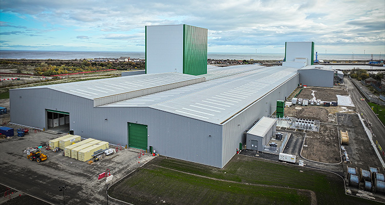 the JDR Cable Systems subsea cable manufacturing facility located in Blyth, Northumberland