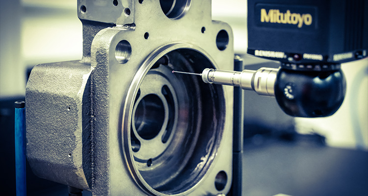a Mitutoyo Coordinate Measuring Machine