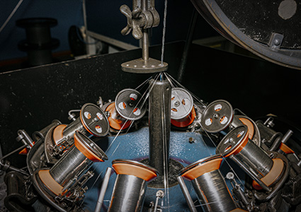 an industrial cable braider