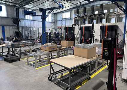  a modern industrial manufacturing or assembly facility
