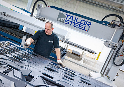  a laser-cutting machine operated by 247TailorSteel