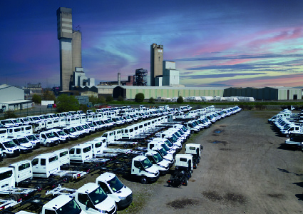 a commercial vehicle holding yard operated by CPD Bodies