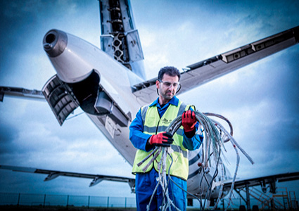 an aircraft maintenance professional from KLM UK Engineering