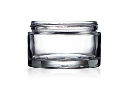 a glass balm jar