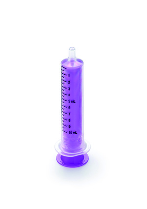 an enteral oral feeding syringe