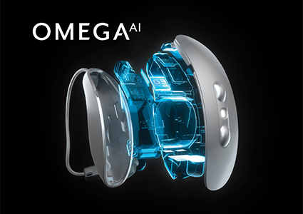 the Starkey Omega AI hearing aid.