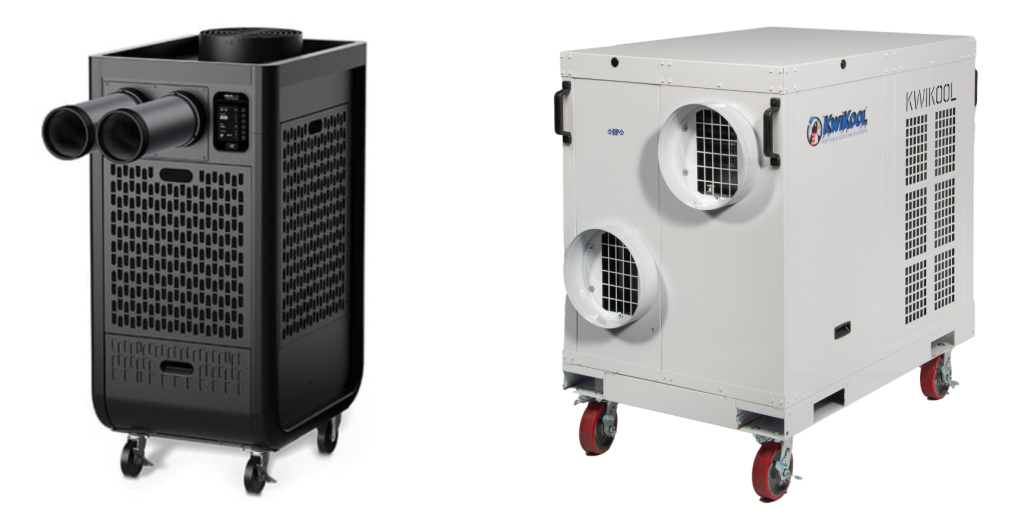 Image: Herc Rentals — 1 ton portable air conditioner 120V and portable 5 ton air conditioner & heater rental 