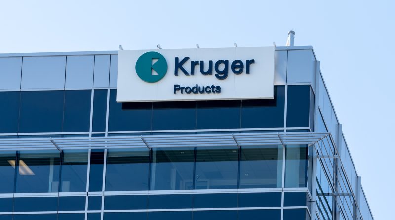 Kruger nonwovens production facility rendering focused on sustainable wipe manufacturing