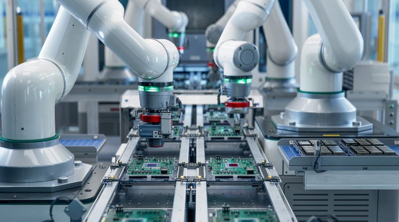 Industrial manufacturing facility operating at full production capacity as US factory activity reaches a four-year high in May 2026.