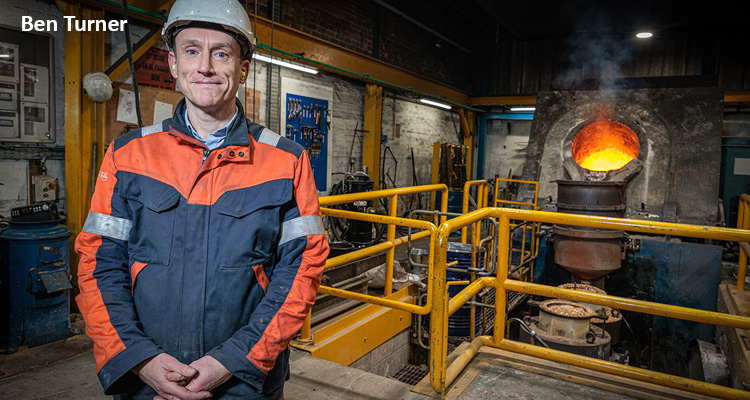 Ben Turner, Managing Director of Copper Alloys Ltd