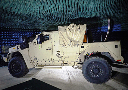 a Joint Light Tactical Vehicle (JLTV), a versatile military vehicle designed to replace the aging Humvee fleet