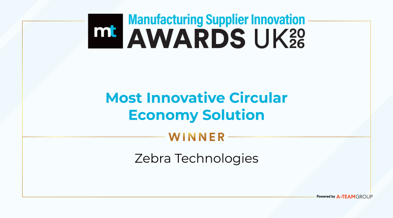 Zebra Technologies Manufacturing Awards UK 2026 winner