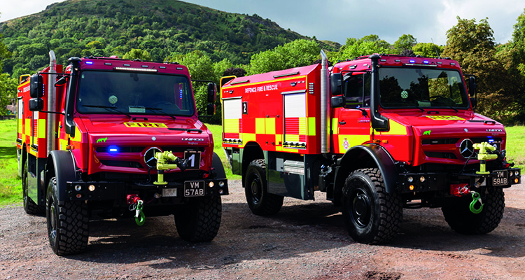 How Yorkshire manufacturer Angloco turned pandemic chaos and industry collapse into sustained, rapid growth Two Mercedes-Benz Unimog multi-role off-road fire appliances