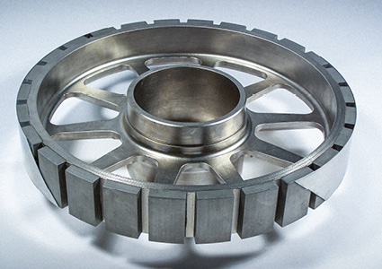 a precision-engineered permanent magnet rotor