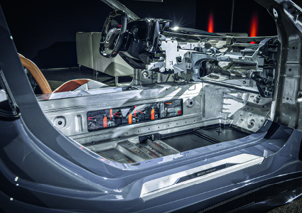 a carbon fiber and aluminum monocoque chassis structure